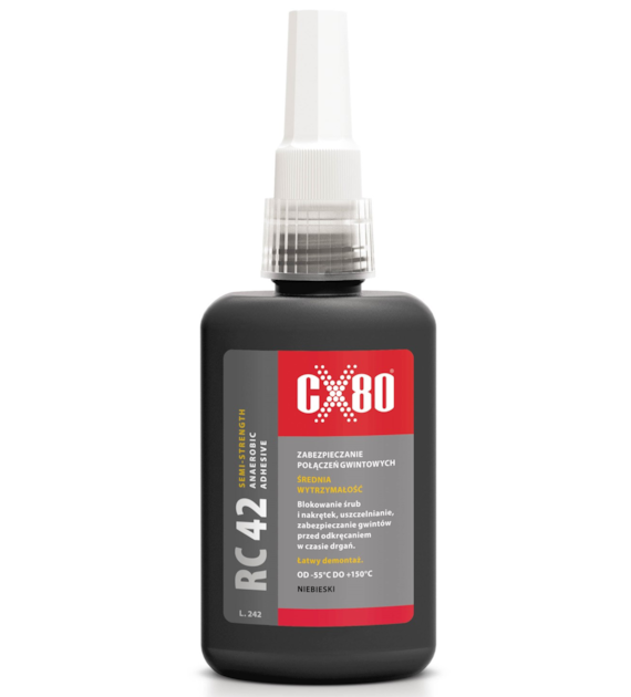 Klej do gwintów RC42 CX80 niebieski - 50 ml