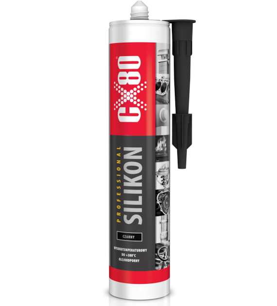 Silikon Professional pod pistolet 310ml - czarny